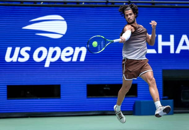 US Open tennis tournament - Day 2 Carlos Alcaraz of Spain in action against Roman Safiullin of Russia during the Men s Singles first round tennis match of the US Open Tennis Championships, in Flushing Meadows, New York, USA, 31 August 2026. FLUSHING MEADOWS NEW YORK United States  Copyright: xCRISTOBALxHERRERA-ULASHKEVICHx