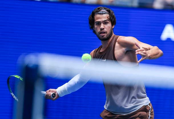 US Open tennis tournament - Day 2 Carlos Alcaraz of Spain in action against Roman Safiullin of Russia during the Men s Singles first round tennis match of the US Open Tennis Championships, in Flushing Meadows, New York, USA, 31 August 2026. FLUSHING MEADOWS NEW YORK United States  Copyright: xCRISTOBALxHERRERA-ULASHKEVICHx