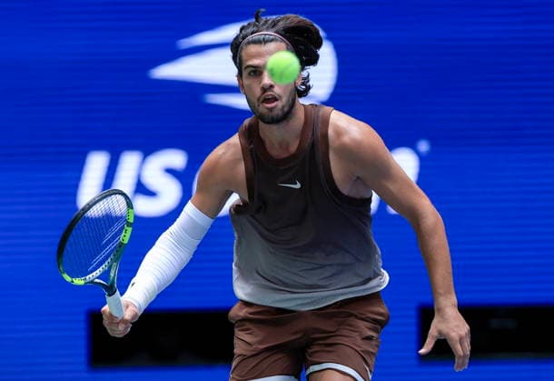 US Open tennis tournament - Day 2 Carlos Alcaraz of Spain in action against Roman Safiullin of Russia during the Men s Singles first round tennis match of the US Open Tennis Championships, in Flushing Meadows, New York, USA, 31 August 2026. FLUSHING MEADOWS NEW YORK United States  Copyright: xCRISTOBALxHERRERA-ULASHKEVICHx