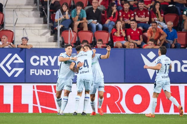 August 31, 2026, Pamplona, Navarra, Spain: Eres Unal of Getafe CF celebrates after scoring the team s first goal which was later disallowed by VAR during the LaLiga EA Sports match between CA Osasuna and Getafe CF at El Sadar on August 31, 2026, in Pamplona, Spain. CA Osasuna V Getafe CF - LaLiga EA Sports  - ZUMAa181 20260831_zaa_a181_081 Copyright: xRicardoxLarreinax