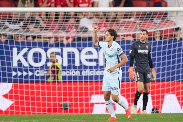 August 31, 2026, Pamplona, Navarra, Spain: Eres Unal of Getafe CF celebrates after scoring the team s first goal which was later disallowed by VAR during the LaLiga EA Sports match between CA Osasuna and Getafe CF at El Sadar on August 31, 2026, in Pamplona, Spain. CA Osasuna V Getafe CF - LaLiga EA Sports  - ZUMAa181 20260831_zaa_a181_082 Copyright: xRicardoxLarreinax