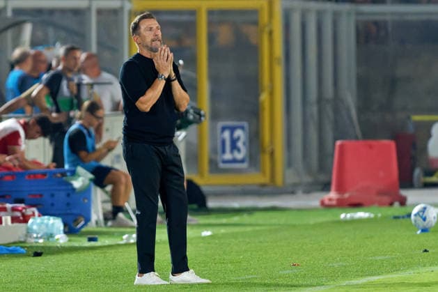 IPA87980937 - Coach Eusebio Di Francesco of US Lecce during the US Lecce vs. AS Roma Serie A soccer match in Lecce, Italy, on August 31, 2026  Copyright: xEmmanuelexMastrodonato IPAxSportx xx 87980937