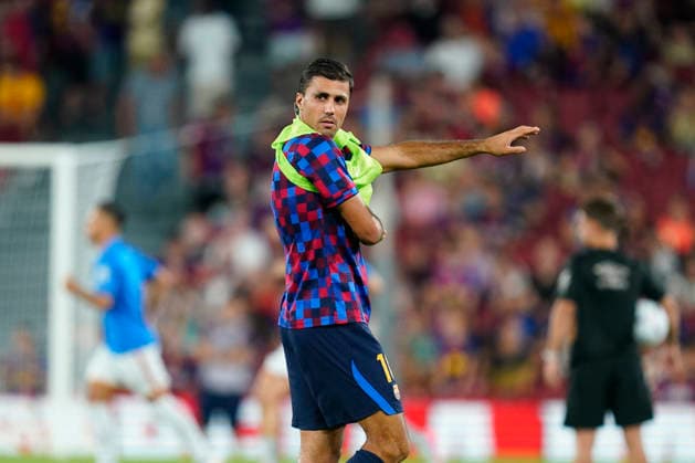 ESP: FC Barcelona, Barca - Rayo Vallecano. La Liga EA Sports. Matchday 3. Rodrigo Rodri Hernandez of FC Barcelona during the La Liga EA Sports match between FC Barcelona and Rayo Vallecano played at Spotify Camp Nou Stadium on 31 Aug 2026 in Barcelona, Spain. kpng Copyright: xSergioxRuizx xPRESSINPHOTOx PS_2627_BAR_RAY_007