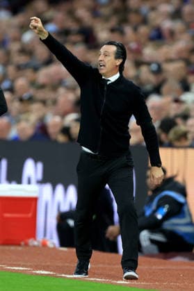 Aston Villa FC v Arsenal FC - Premier League 2026 27 Unai Emery, Manager of Aston Villa reacts on the side line during the Premier League 2026 27 match between Aston Villa FC and Arsenal FC at Villa Park on August 31, 2026 in Birmingham, England. WARNING! This Photograph May Only Be Used For Newspaper And Or Magazine Editorial Purposes. May Not Be Used For Publications Involving 1 player, 1 Club Or 1 Competition Without Written Authorisation From Football DataCo Ltd. For Any Queries, Please Contact Football DataCo Ltd on +44 (0) 207 864 9121 Birmingham Villa Park England United Kingdom Copyright: xAllstarxPicturexLibraryxLtdx