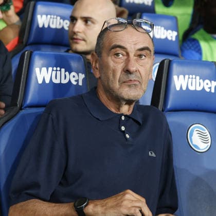 IPA87981327 - Maurizio Sarri, head coach of Atalanta BC, during the Atalanta BC vs. Bologna BFC match, Week 2 of the 2026-27 Serie A Enilive season, at the New Balance Arena in Bergamo (BG), Italy, on August 31, 2026.  Copyright: xDavidexCasentini IPAxSportx xx 87981327