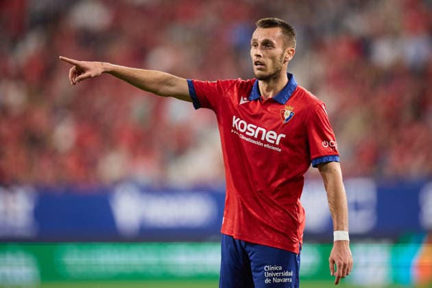 August 31, 2026, Pamplona, Navarra, Spain: Jonathan Dubasin of CA Osasuna reacts during the LaLiga EA Sports match between CA Osasuna and Getafe CF at El Sadar on August 31, 2026, in Pamplona, Spain. Pamplona Spain - ZUMAa181 20260831_zaa_a181_088 Copyright: xRicardoxLarreinax