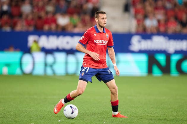 August 31, 2026, Pamplona, Navarra, Spain: Jonathan Dubasin of CA Osasuna in action during the LaLiga EA Sports match between CA Osasuna and Getafe CF at El Sadar on August 31, 2026, in Pamplona, Spain. CA Osasuna V Getafe CF - LaLiga EA Sports  - ZUMAa181 20260831_zaa_a181_091 Copyright: xRicardoxLarreinax