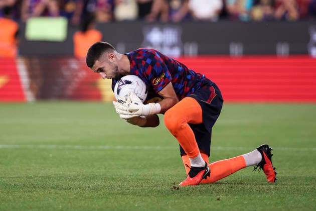 August 31, 2026, Barcelona, Barcelona, Spain: Joan Garcia of FC Barcelona, Barca warms up during the Spanish league, LaLiga EA Sports, football match played between FC Barcelona and Rayo Vallecano at Spotify Camp Nou stadium on August 31, 2026 in Barcelona, Spain. Barcelona Spain - ZUMAa181 20260831_zaa_a181_100 Copyright: xJavierxBorregox