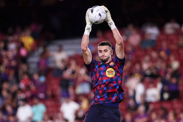 August 31, 2026, Barcelona, Barcelona, Spain: Joan Garcia of FC Barcelona, Barca warms up during the Spanish league, LaLiga EA Sports, football match played between FC Barcelona and Rayo Vallecano at Spotify Camp Nou stadium on August 31, 2026 in Barcelona, Spain. Barcelona Spain - ZUMAa181 20260831_zaa_a181_102 Copyright: xJavierxBorregox