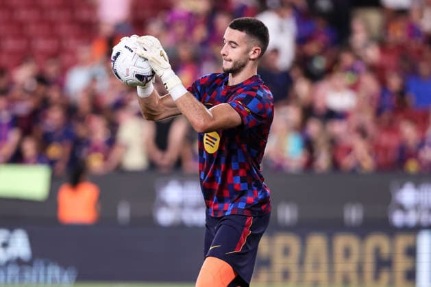 August 31, 2026, Barcelona, Barcelona, Spain: Joan Garcia of FC Barcelona, Barca warms up during the Spanish league, LaLiga EA Sports, football match played between FC Barcelona and Rayo Vallecano at Spotify Camp Nou stadium on August 31, 2026 in Barcelona, Spain. FC Barcelona V Rayo Vallecano - LaLiga EA Sports  - ZUMAa181 20260831_zaa_a181_114 Copyright: xJavierxBorregox