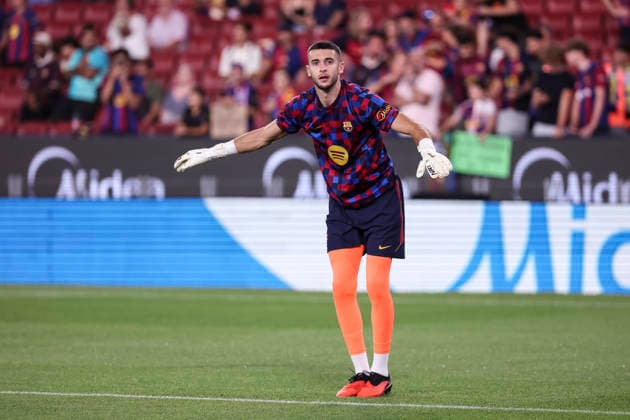 August 31, 2026, Barcelona, Barcelona, Spain: Joan Garcia of FC Barcelona, Barca warms up during the Spanish league, LaLiga EA Sports, football match played between FC Barcelona and Rayo Vallecano at Spotify Camp Nou stadium on August 31, 2026 in Barcelona, Spain. Barcelona Spain - ZUMAa181 20260831_zaa_a181_115 Copyright: xJavierxBorregox