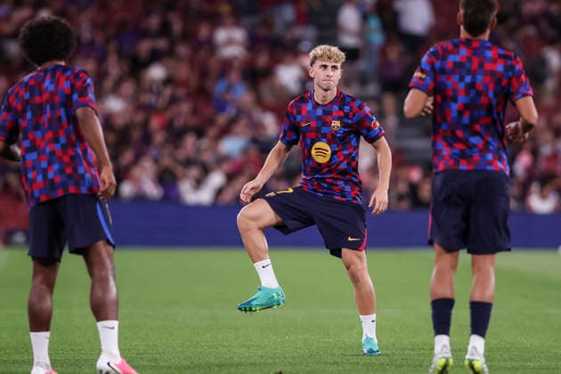 August 31, 2026, Barcelona, Barcelona, Spain: Fermin Lopez of FC Barcelona, Barca warms up during the Spanish league, LaLiga EA Sports, football match played between FC Barcelona and Rayo Vallecano at Spotify Camp Nou stadium on August 31, 2026 in Barcelona, Spain. Barcelona Spain - ZUMAa181 20260831_zaa_a181_116 Copyright: xJavierxBorregox