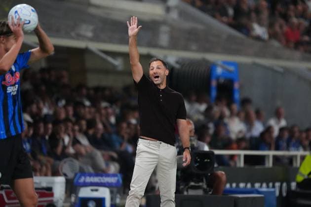 SOCCER - Serie A - Atalanta BC vs. Bologna FC Photo by IPA ABACAPRESS.COM87981359 - Domenico Tedesco, head coach of Bologna FC 1909, during the Italian Serie A soccer match between Atalanta BC and Bologna FC 1909 at New Balance Arena in Bergamo on August 31, 2026. During the Atalanta BC vs. Bologna FC 1909 Italian Serie A soccer match in Bergamo, Italy, on August 31, 2026 Bergamo Italy  Copyright: xIPAxSport ABACAx