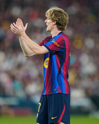 ESP: FC Barcelona, Barca - Rayo Vallecano. La Liga EA Sports. Matchday 3. Anthony Gordon of FC Barcelona during the La Liga EA Sports match between FC Barcelona and Rayo Vallecano played at Spotify Camp Nou Stadium on 31 Aug 2026 in Barcelona, Spain. kpng Copyright: xSergioxRuizx xPRESSINPHOTOx PS_2627_BAR_RAY_021