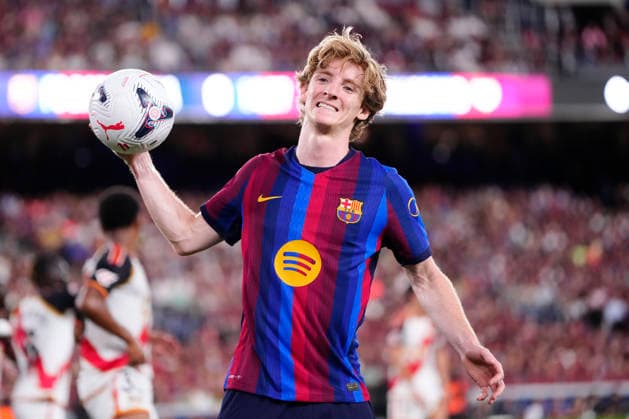 FC Barcelona, Barca v Rayo Vallecano de Madrid - LaLiga EA Sports 2026 27 Anthony Gordon left winger of Barcelona and England during the LaLiga EA Sports 2026 27 match between FC Barcelona and Rayo Vallecano de Madrid at Spotify Camp Nou on August 31, 2026 in Barcelona, Spain. Barcelona Spain  Copyright: xJosexBretonx originalFilename:bretonhernandez-fcbarcel260831_npmkM.jpg