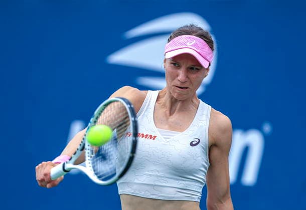 US Open tennis tournament - Day 2 Viktorija Golubic of Switzerland in action against Diane Parry of France during the Women s Singles round one of the US Open Tennis Championships at the USTA Billie Jean King National Tennis Center in Flushing Meadows, New York, USA, 31 August 2026. FLUSHING MEADOWS NEW YORK United States  Copyright: xCRISTOBALxHERRERA-ULASHKEVICHx