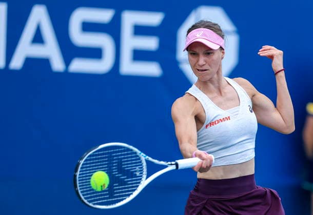 US Open tennis tournament - Day 2 Viktorija Golubic of Switzerland in action against Diane Parry of France during the Women s Singles round one of the US Open Tennis Championships at the USTA Billie Jean King National Tennis Center in Flushing Meadows, New York, USA, 31 August 2026. FLUSHING MEADOWS NEW YORK United States  Copyright: xCRISTOBALxHERRERA-ULASHKEVICHx