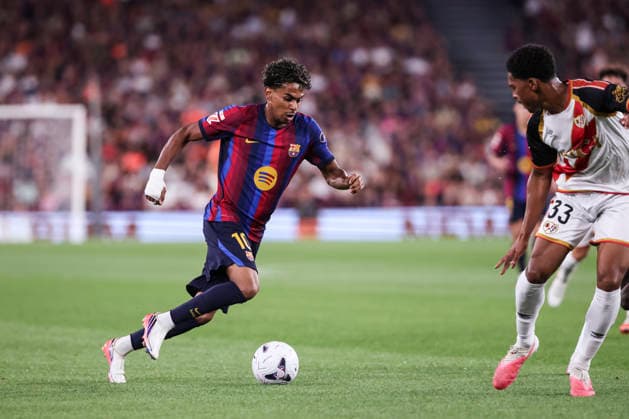 August 31, 2026, Barcelona, Barcelona, Spain: Lamine Yamal of FC Barcelona, Barca in action during the Spanish league, LaLiga EA Sports, football match played between FC Barcelona and Rayo Vallecano at Spotify Camp Nou stadium on August 31, 2026 in Barcelona, Spain. Barcelona Spain - ZUMAa181 20260831_zaa_a181_121 Copyright: xJavierxBorregox
