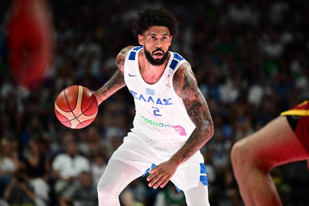 FIBA World Cup European Qualifiers - Greece vs Spain - Tyler Dorsey of Greece in action during the FIBA World Cup European Qualifiers 2nd round group I basketball match between Greece and spainl held at Telekom Center Athens, Greece, on 31 August 2026. IMAGO ONE INCH PRODUCTIONS ATHENS GREECE Copyright: xOnexInchxProductionsx 7071113