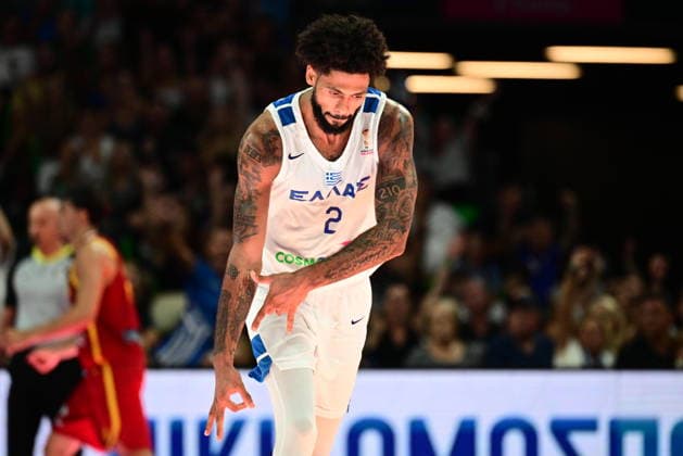 FIBA World Cup European Qualifiers - Greece vs Spain - Tyler Dorsey of Greece in action during the FIBA World Cup European Qualifiers 2nd round group I basketball match between Greece and spainl held at Telekom Center Athens, Greece, on 31 August 2026. IMAGO ONE INCH PRODUCTIONS ATHENS GREECE Copyright: xOnexInchxProductionsx 7071311