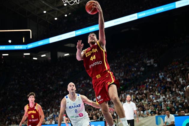 FIBA World Cup European Qualifiers - Greece vs Spain - Joel Parra of Spain during the FIBA World Cup European Qualifiers 2nd round group I basketball match between Greece and spainl held at Telekom Center Athens, Greece, on 31 August 2026. IMAGO ONE INCH PRODUCTIONS ATHENS GREECE Copyright: xOnexInchxProductionsx 7071315
