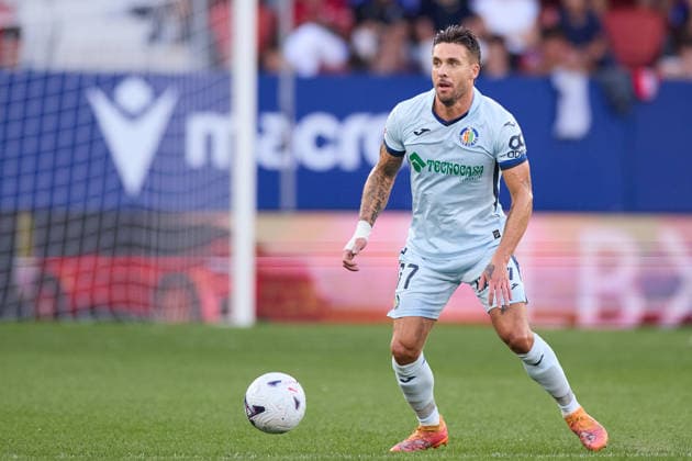 CA Osasuna v Getafe CF - LaLiga EA Sports Kiko Femenia of Getafe CF in action during the LaLiga EA Sports match between CA Osasuna and Getafe CF at El Sadar on August 31, 2026, in Pamplona, Spain. Pamplona El Sadar Navarra Spain RL_CAOvGET_LALIGA_2K26_000028 Copyright: xRicardoxLarreinax