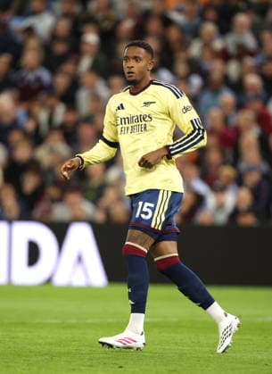 Ezri Konsa (A) at the Aston Villa v Arsenal EPL match, at Villa Park, Birmingham, UK on 31st August, 2026. 