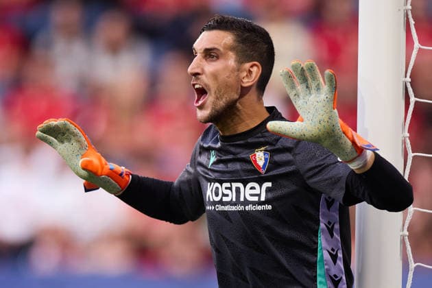CA Osasuna v Getafe CF - LaLiga EA Sports Sergio Herrera of CA Osasuna reacts during the LaLiga EA Sports match between CA Osasuna and Getafe CF at El Sadar on August 31, 2026, in Pamplona, Spain. Pamplona El Sadar Navarra Spain RL_CAOvGET_LALIGA_2K26_000039 Copyright: xRicardoxLarreinax