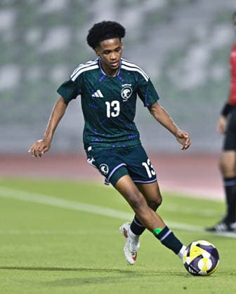 Saudi Arabia V Hong Kong, China - AFC U20 Asian Cup China 2027 Qualifiers Fawaz Saud Al Mashhur of Saudi Arabia compete during the AFC U20 Asian Cup China 2027 Qualifiers match between Saudi Arabia V Hong Kong, China at Hamad Bin Khalifa Stadium in Doha, Qatar, on August 31, 2026. DOHA Qatar Copyright: xNOUSHADx