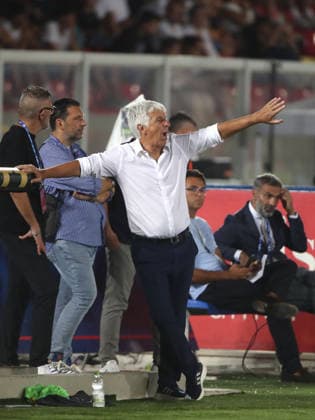 SOCCER - Serie A - US Lecce vs. AS Roma Photo by IPA ABACAPRESS.COM87982765 - August 31, 2026 Lecce vs. Roma (Serie A) Sports; Soccer; Matchday 2 Pictured: Gasperini (Photo by Gino Mancini) Lecce Italy  Copyright: xIPAxSport ABACAx