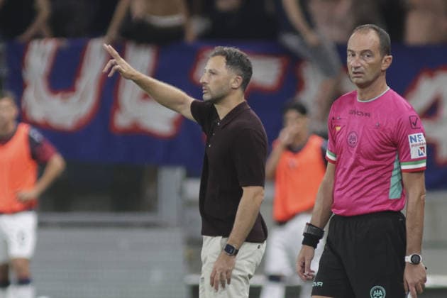 IPA87982997 - Domenico Tedesco, head coach of Bologna FC, gestures during the Atalanta BC vs. Bologna BFC match, the 2nd game of the 2026-27 Enilive Serie A season, at the New Balance Arena in Bergamo (BG), Italy, on August 31, 2026.  Copyright: xDavidexCasentini IPAxSportx xx 87982997