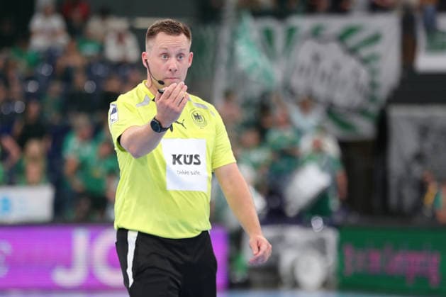 Handball, HBL2 SC DHfK Leipzig vs. GWD Minden, August 31, 2026; Referee: Andreas Kolb; Handball, 2nd Bundesliga, 2026–2027 season, Matchday 1: SC DHfK Leipzig vs. GWD Minden on August 31, 2026, at the Quarterback Immobilien Arena Leipzig Copyright: xBEAUTIFULxSPORTS JanxKaeferx