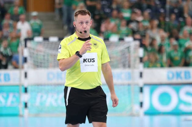 Handball, HBL2 SC DHfK Leipzig vs. GWD Minden, August 31, 2026; Referee: Andreas Kolb; Handball, 2nd Bundesliga, 2026–2027 season, Matchday 1: SC DHfK Leipzig vs. GWD Minden on August 31, 2026, at the Quarterback Immobilien Arena in Leipzig Copyright: xBEAUTIFULxSPORTS JanxKaeferx