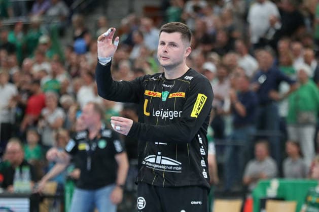 Handball, HBL2: SC DHfK Leipzig vs. GWD Minden, August 31, 2026; Goalkeeper Anadin Suljakovic 12, SC DHfK Leipzig Handball, 2nd Bundesliga, 2026–2027 season, Matchday 1: SC DHfK Leipzig vs. GWD Minden on August 31, 2026, at the Quarterback Immobilien Arena Leipzig Copyright: xBEAUTIFULxSPORTS JanxKaeferx