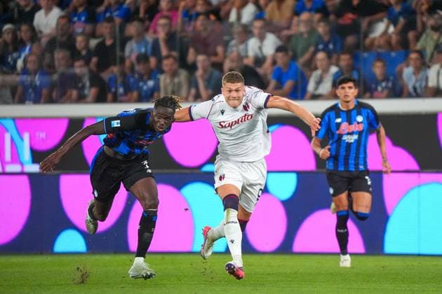 IPA87984978 - Artem Dovbyk, during the Italian Serie A soccer match between Atalanta BC and Bologna FC 1909 at the New Balance Arena in Bergamo on August 31, 2026. During the Atalanta BC vs. Bologna FC match in the Italian Serie A in Bergamo, Italy, on August 31, 2026  Copyright: xAlessioxMorgese IPAxSportx xx 87984978