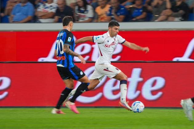 SOCCER - Serie A - Atalanta BC vs. Bologna FC Photo by IPA ABACAPRESS.COM87984858 - Nicolo Cambiaghi, during the Italian Serie A soccer match between Atalanta BC and Bologna FC 1909 at the New Balance Arena in Bergamo on August 31, 2026. During the Atalanta BC vs. Bologna FC Italian Serie A soccer match in Bergamo, Italy, on August 31, 2026 Bergamo Italy  Copyright: xIPAxSport ABACAx