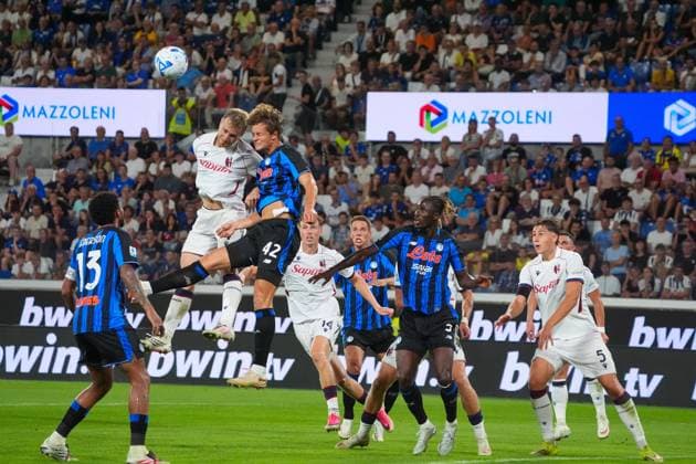 SOCCER - Serie A - Atalanta BC vs. Bologna FC Photo by IPA ABACAPRESS.COM87984861 - Giorgio Scalvini, during the Italian Serie A soccer match between Atalanta BC and Bologna FC 1909 at the New Balance Arena in Bergamo on August 31, 2026. During the Atalanta BC vs. Bologna FC Italian Serie A soccer match in Bergamo, Italy, on August 31, 2026 Bergamo Italy  Copyright: xIPAxSport ABACAx