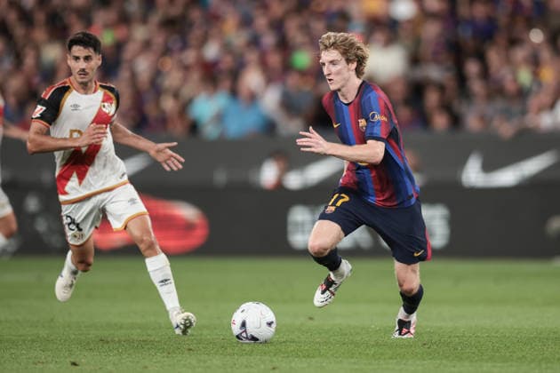August 31, 2026, Barcelona, Catalonia, Spain: August 31th, 2026, Barcelona, Spain. FC Barcelona, Barca v Rayo Vallecano - LaLiga: .Anthony Gordon of FC Barcelona. Barcelona Spain - ZUMAa178 20260831_aap_a178_021 Copyright: xJanxKolodziejx