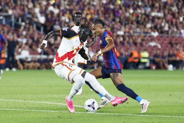 Raphinha (Barcelona), AUGUST 31, 2026 - Football Soccer : Spanish La Liga EA Sports match between FC Barcelona, Barca 5-2 Rayo Vallecano at Spotify Camp Nou in Barcelona, Spain. Noxthirdxpartyxsales  aflo_344121274 DAISUKExNakashimax