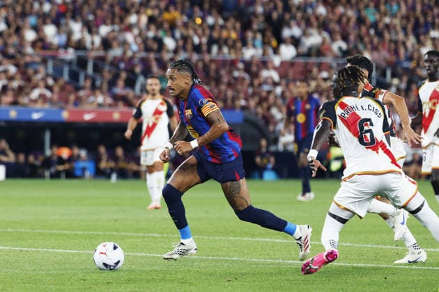 Raphinha (Barcelona), AUGUST 31, 2026 - Football Soccer : Spanish La Liga EA Sports match between FC Barcelona, Barca 5-2 Rayo Vallecano at Spotify Camp Nou in Barcelona, Spain. Noxthirdxpartyxsales  aflo_344121280 DAISUKExNakashimax