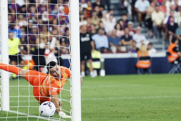 Joan Garcia (Barcelona), AUGUST 31, 2026 - Football Soccer : Spanish La Liga EA Sports match between FC Barcelona, Barca 5-2 Rayo Vallecano at Spotify Camp Nou in Barcelona, Spain. Noxthirdxpartyxsales  aflo_344121306 DAISUKExNakashimax