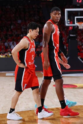 (L-R) Yuki Kawamura, Rui Hachimura (JPN), AUGUST 31, 2026 - Basketball : FIBA Basketball World Cup 2027 Asian Qualifiers Window4 between Japan - Qatar at Toyota Arena Tokyo, Tokyo, Japan. Noxthirdxpartyxsales  aflo_344046506 YUTAKAx