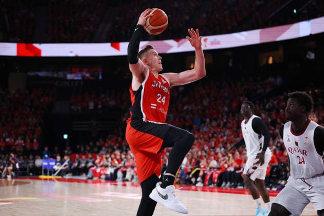 Josh Hawkinson (JPN), AUGUST 31, 2026 - Basketball : FIBA Basketball World Cup 2027 Asian Qualifiers Window4 between Japan - Qatar at Toyota Arena Tokyo, Tokyo, Japan. Noxthirdxpartyxsales  aflo_344055104 YUTAKAx