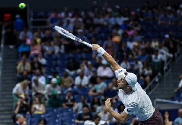 US Open tennis tournament - Day 2 Tallon Griekspoor of Netherlands in action against Ben Shelton of USA during the Men s Singles first round of the US Open Tennis Championships in Flushing Meadows, New York, USA, 31 August 2026. FLUSHING MEADOWS NEW YORK United States  Copyright: xCRISTOBALxHERRERA-ULASHKEVICHx