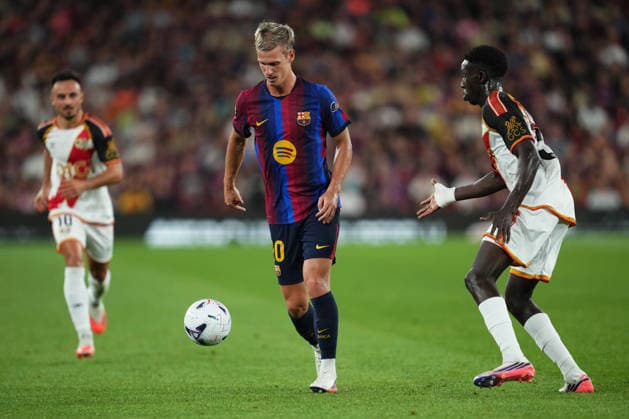 ESP: FC Barcelona, Barca - Rayo Vallecano. La Liga EA Sports. Matchday 3. Dani Olmo of FC Barcelona during the La Liga EA Sports match between FC Barcelona and Rayo Vallecano played at Spotify Camp Nou Stadium on 31 Aug 2026 in Barcelona, Spain. kpng Copyright: xBaguxBlancox xPRESSINPHOTOx PS_2627_BAR_RAY_579