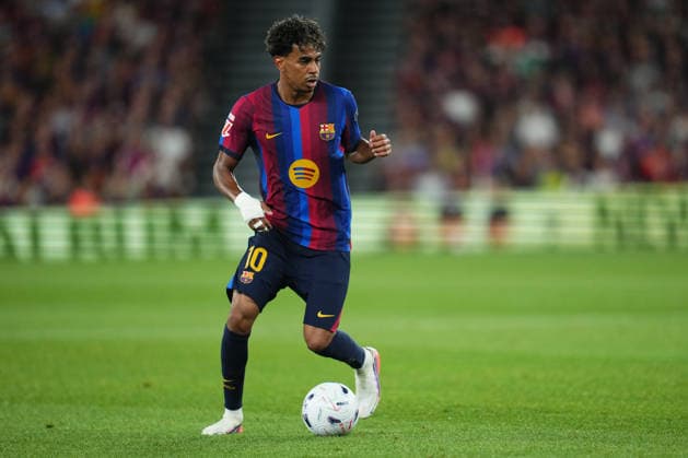ESP: FC Barcelona, Barca - Rayo Vallecano. La Liga EA Sports. Matchday 3. Lamine Yamal of FC Barcelona during the La Liga EA Sports match between FC Barcelona and Rayo Vallecano played at Spotify Camp Nou Stadium on 31 Aug 2026 in Barcelona, Spain. kpng Copyright: xBaguxBlancox xPRESSINPHOTOx PS_2627_BAR_RAY_568