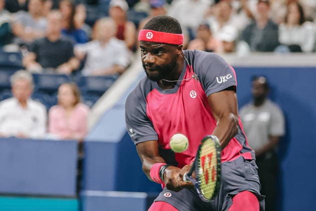 US Open tennis tournament - Day 2 Frances Tiafoe of USA in action against Martin Damm of USA during the Men s Singles first round of the US Open Tennis Championships in Flushing Meadows, New York, USA, 31 August 2026. FLUSHING MEADOWS NEW YORK United States  Copyright: xOLGAxFEDOROVAx