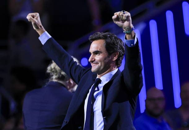 US Open tennis tournament - Day 2 Roger Federer receives his International Tennis Hall of Fame ring during a ceremony at Arthur Ashe Stadium during the US Open Tennis Championships at the USTA Billie Jean King National Tennis Center in Flushing Meadows, New York, USA, 31 August 2026. FLUSHING MEADOWS NEW YORK United States  Copyright: xCRISTOBALxHERRERA-ULASHKEVICHx