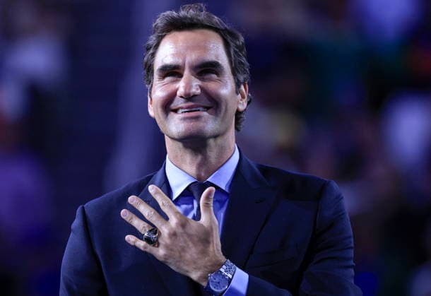 US Open tennis tournament - Day 2 Roger Federer receives his International Tennis Hall of Fame ring during a ceremony at Arthur Ashe Stadium during the US Open Tennis Championships at the USTA Billie Jean King National Tennis Center in Flushing Meadows, New York, USA, 31 August 2026. FLUSHING MEADOWS NEW YORK United States  Copyright: xCRISTOBALxHERRERA-ULASHKEVICHx