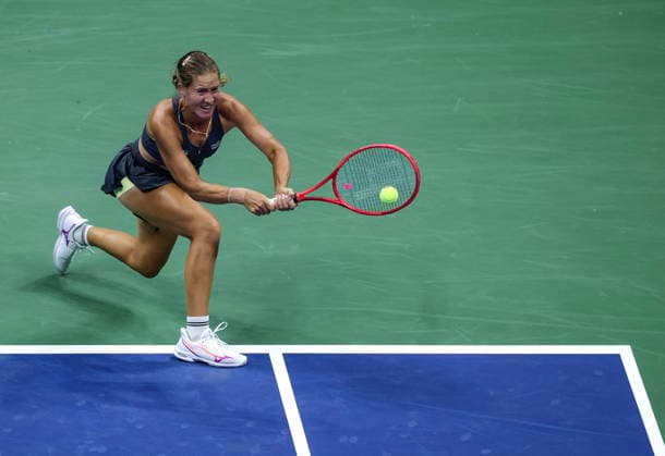 US Open tennis tournament - Day 2 Anastasia Zakharova of Russia in action against Naomi Osaka of Japan during their Women s Singles first round match at the US Open Tennis Championships in Flushing Meadows, New York, USA, 31 August 2026. FLUSHING MEADOWS NEW YORK United States  Copyright: xBRIANxHIRSCHFELDx
